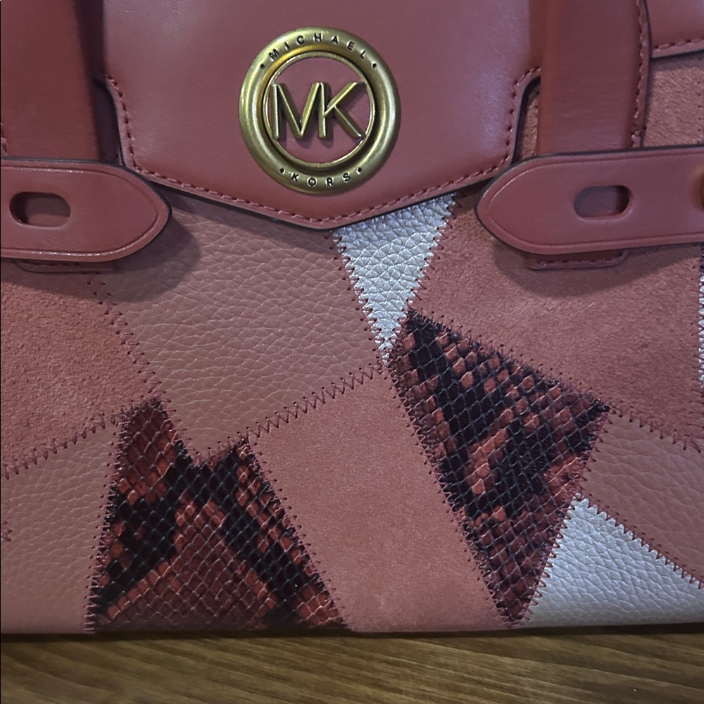 Michael Kors Patchwork Satchel purse - Picture 3 of 16